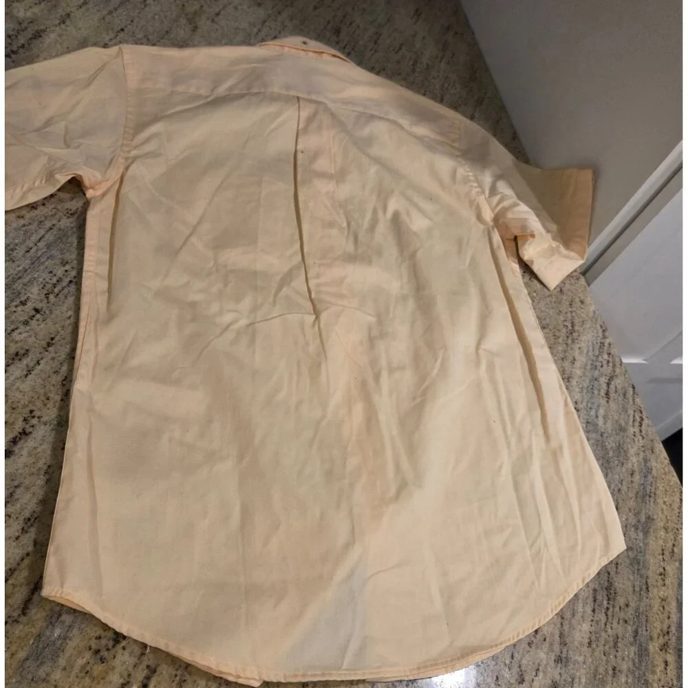 New! Lot of 2 Dockers Men’s S 14-14.5 Red Plaid & Yellow Button Down Shirts - Picture 12 of 13